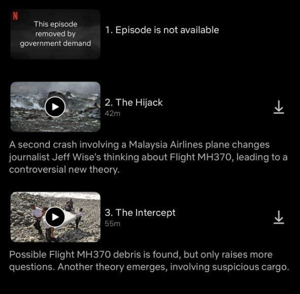 Netflix gỡ nội dung vi phạm pháp luật trong phim tài liệu MH370 