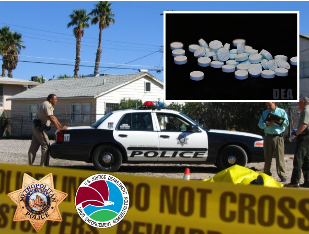 Nevada: Cư dân ở California bị bắt giữ khi đang vận chuyển lượng lớn thuốc fentanyl khỏi Las Vegas