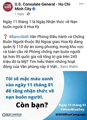 Ngày Nhận thức về Nạn buôn người ở Hoa Kỳ  