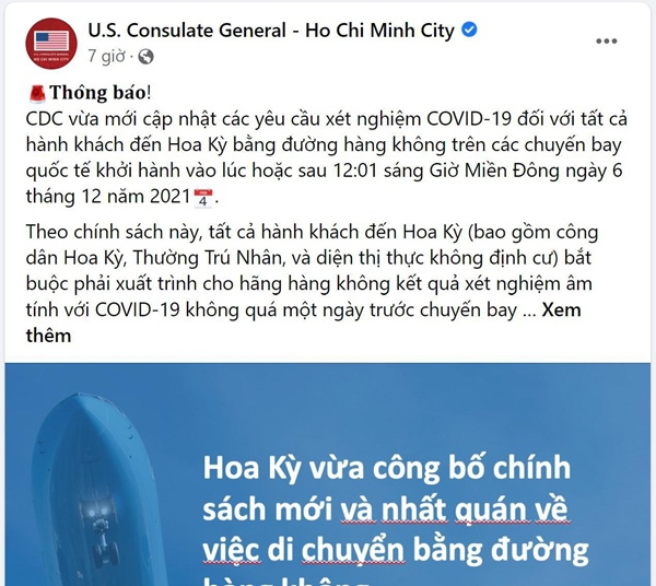 Quy định mới khi đến Mỹ bằng đường hàng không